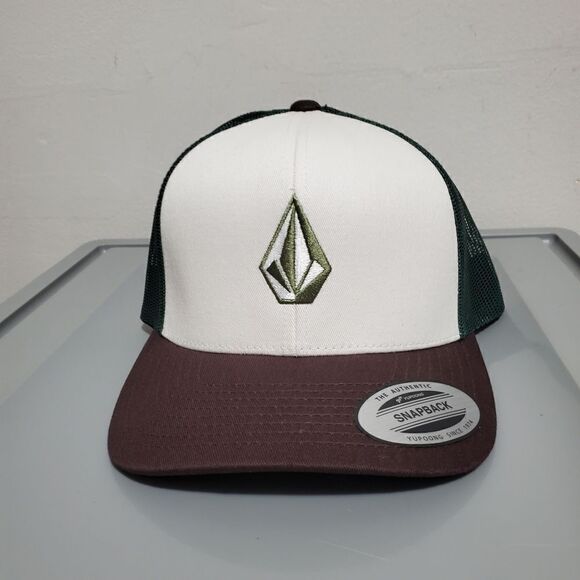 Volcom NWT  Full Stone Cheese Trucker Hat  Cedar Green - Picture 1 of 12